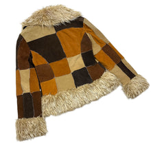 Load image into Gallery viewer, Women's Patchwork Suede Penny Lane Jacket - Size M
