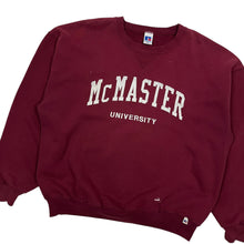 Load image into Gallery viewer, Russell McMaster University Crewneck Sweatshirt - Size XL/XXL
