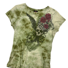 Load image into Gallery viewer, Women&#39;s Harley-Davidson Tie-Dyed Skull &amp; Roses Tee - Size L
