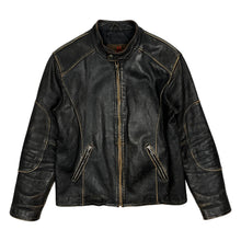 Load image into Gallery viewer, Danier Aged Leather Cafe Racer Jacket - Size M
