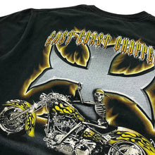 Load image into Gallery viewer, East Coast Chopper Skeleton Biker Tee - Size L/XL
