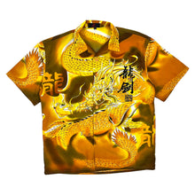 Load image into Gallery viewer, All Over Print Dragon Motif Button Up - Size XL
