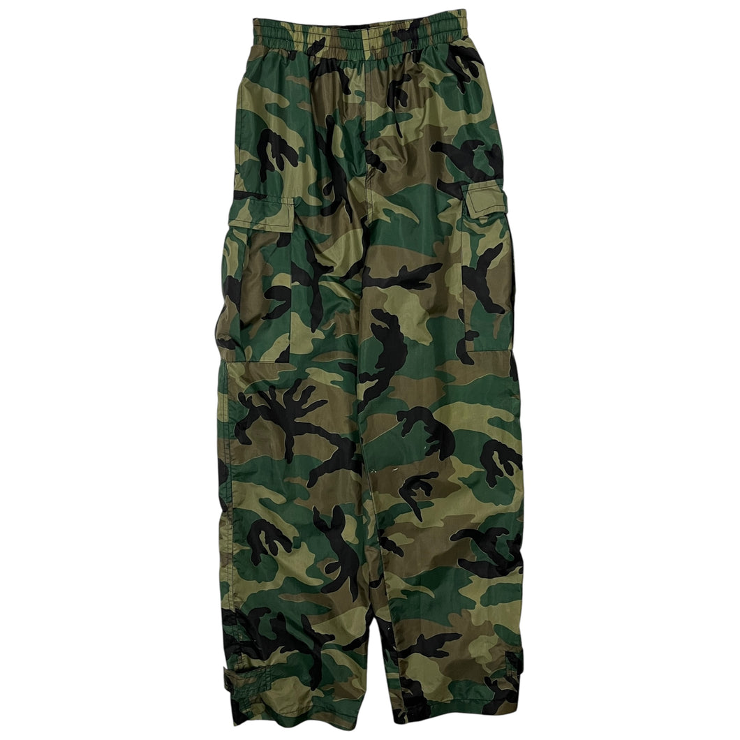 Women's Woodland Camo Nylon Cargo Pants - Size XS/S