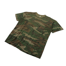 Load image into Gallery viewer, Distressed US Army Paper Thin Woodland Camo Tee - Size XL
