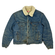 Load image into Gallery viewer, Levi's USA Made Shearling Denim Jacket - Size L/XL
