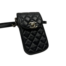 Load image into Gallery viewer, Chanel Quilted Leather Lambskin Phone Holder Bag - O/S
