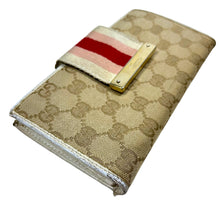 Load image into Gallery viewer, Gucci Sherry Line Monogram Long Wallet - O/S
