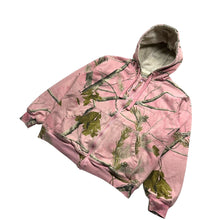 Load image into Gallery viewer, Women&#39;s Realtree Camo Fleece Lined Zip Up Hoodie - Size M
