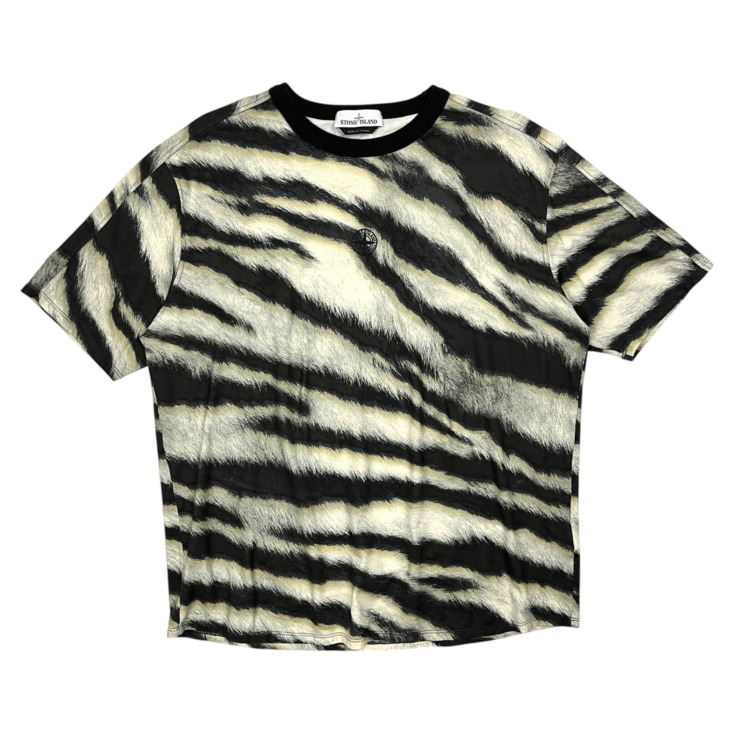 Stone Island Zebra Print Tee - Size XL