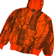 Load image into Gallery viewer, Ace Outfitters USA Made Neon Real Tee Camo Zip Up Hunting Hoodie - Size L
