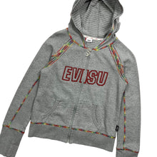 Load image into Gallery viewer, Women&#39;s Evisu Rainbow Stitch Zip Up Hoodie - Size M
