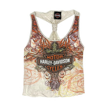 Load image into Gallery viewer, Women&#39;s Harley-Davidson Rhinestone Embellished Tie Up Tank - Size M
