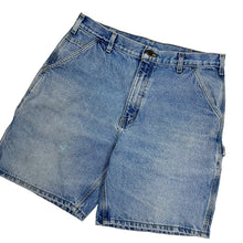 Load image into Gallery viewer, Cahartt Denim Carpenter Work Shorts - Size 36&quot;
