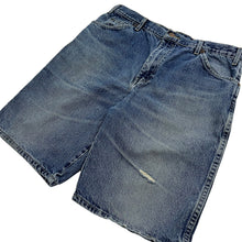 Load image into Gallery viewer, Dickies Distressed Denim Shorts  - Size 36&quot;
