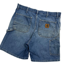 Load image into Gallery viewer, Carhartt Distressed Denim Carpenter Shorts - Size 34&quot;
