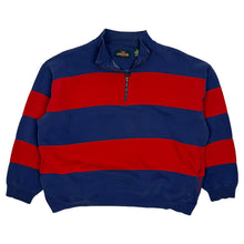 Load image into Gallery viewer, America Outpost Striped Quarter Zip Pullover - Size XL

