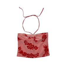 Load image into Gallery viewer, Women's La Senza Floral Terry Cloth Halter Top - Size S/M

