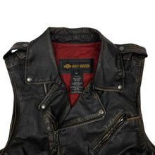 Load image into Gallery viewer, Harley-Davidson Patched Leather Vest - Size XL

