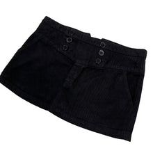 Load image into Gallery viewer, Women&#39;s Silver Swan Buttoned Denim Mini Skirt - Size M
