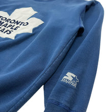 Load image into Gallery viewer, Toronto Maple Leafs Starter One Pound Fleece Crewneck Sweatshirt - Size L

