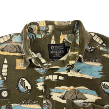 Load image into Gallery viewer, Muskoka Lakes Themed Flannel Shirt - Size XL
