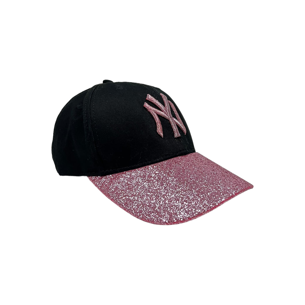 New York Yankees Two Tone Sparkles Strap Back Hat - Adjustable