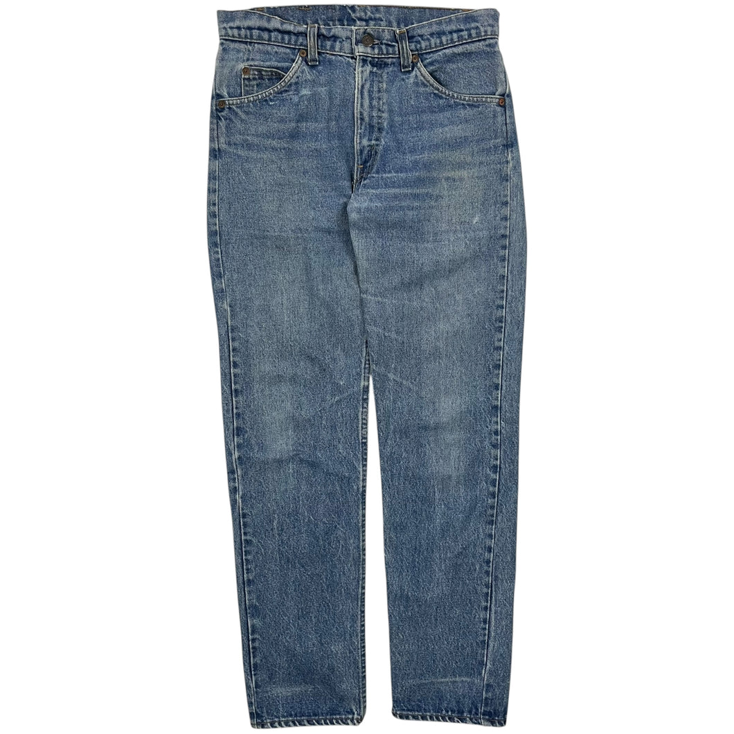 Levi's 505 USA Made Orange Tab Denim Jeans - Size 30