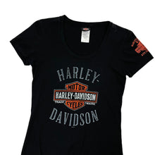 Load image into Gallery viewer, Women&#39;s Harley-Davidson Skull &amp; Crossbones Tee - Size S
