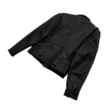 Load image into Gallery viewer, Branded Garments USA Made Leather Biker Jacket - Size M/L
