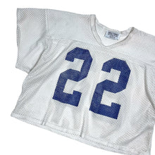 Load image into Gallery viewer, Cropped USA Made #22 Sand-Knit Mesh Football Jersey - Size OSFA
