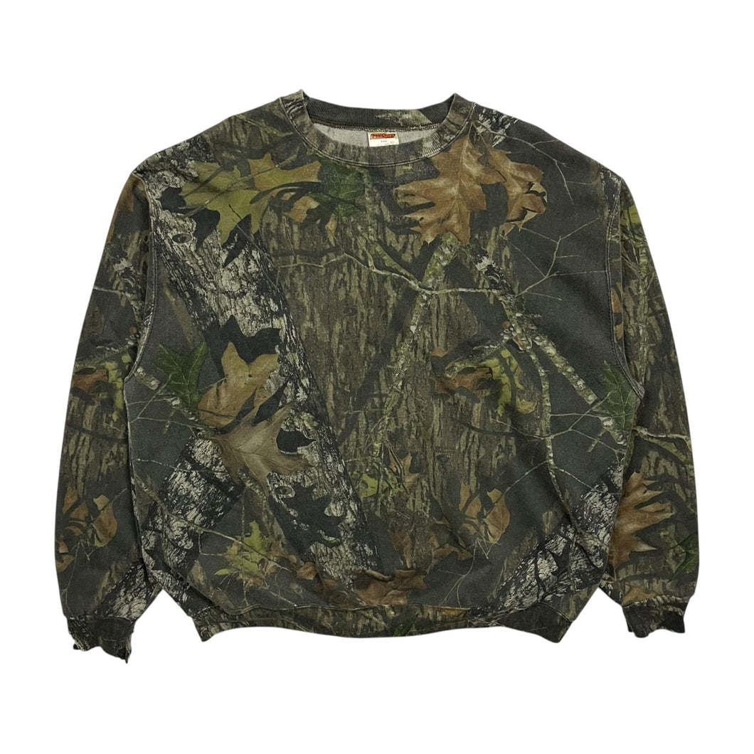 Fieldstaff Realtree Camo Distressed Crewneck Sweatshirt - Size XL