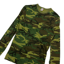 Load image into Gallery viewer, Woodland Camo USA Made Long Sleeve - Size L
