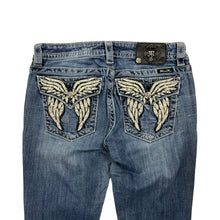 Load image into Gallery viewer, Women&#39;s Miss Me Low Rise Flared Denim Jeans - Size M
