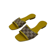 Load image into Gallery viewer, Gucci GG Monogram Slide Sandals - Size 37.5C
