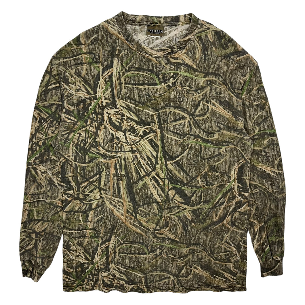 Jerzees Outdoors Mossy Oak Realtree Camo Long Sleeve - Size XXXL