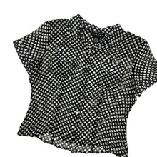Load image into Gallery viewer, Women&#39;s Spencer Jeremy Polka Dot Silk Button Up - Size L
