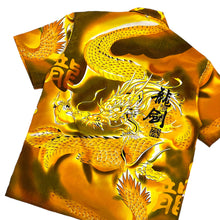 Load image into Gallery viewer, All Over Print Dragon Motif Button Up - Size XL
