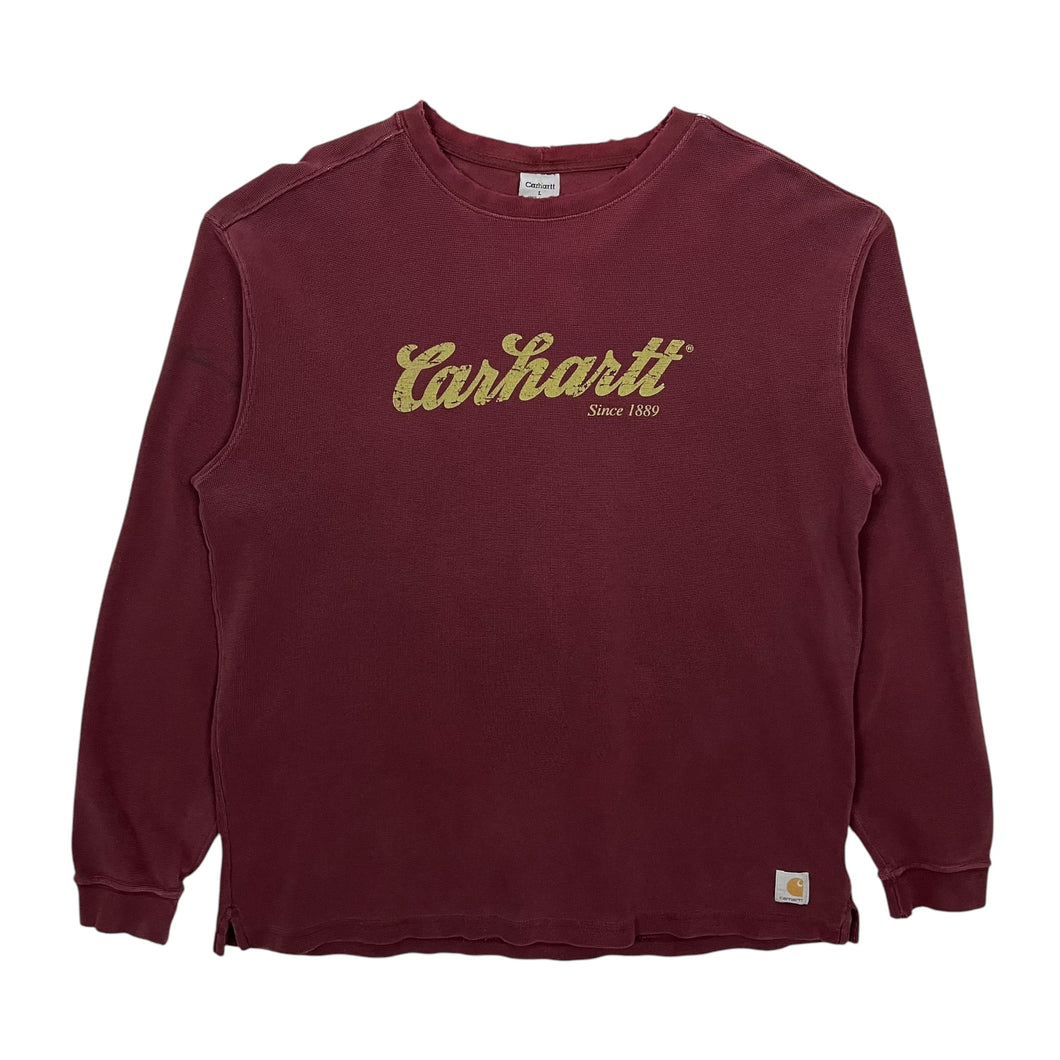 Carhartt Script Logo Thermal Longsleeve - Size XL