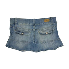 Load image into Gallery viewer, Women&#39;s Bongo Denim Micro Belted Skirt - Size S
