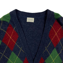Load image into Gallery viewer, United Colors of Benetton Italian Made Argyle Knit Cardigan - Size L
