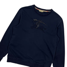 Load image into Gallery viewer, Burberry London Embroidered Logo Crewneck Sweatshirt - Size L
