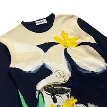 Load image into Gallery viewer, 1992 Iceberg History Disney&#39;s Daffy Duck Knit Sweater - Size L
