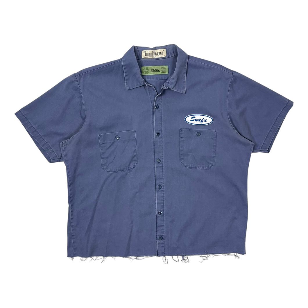 Snafu Mechanic Raw Hem Work Shirt - Size XL