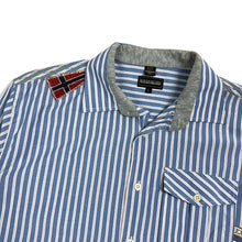 Load image into Gallery viewer, Napapijri Striped Button Up Dress Shirt - Size L
