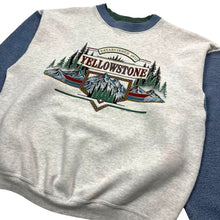 Load image into Gallery viewer, 1991 Yellowstone National Park Tri-Tone Crewneck Sweatshirt - Size
