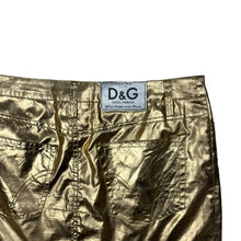 Load image into Gallery viewer, Women&#39;s Dolce &amp; Gabbana Gold Foil Skirt - Size M
