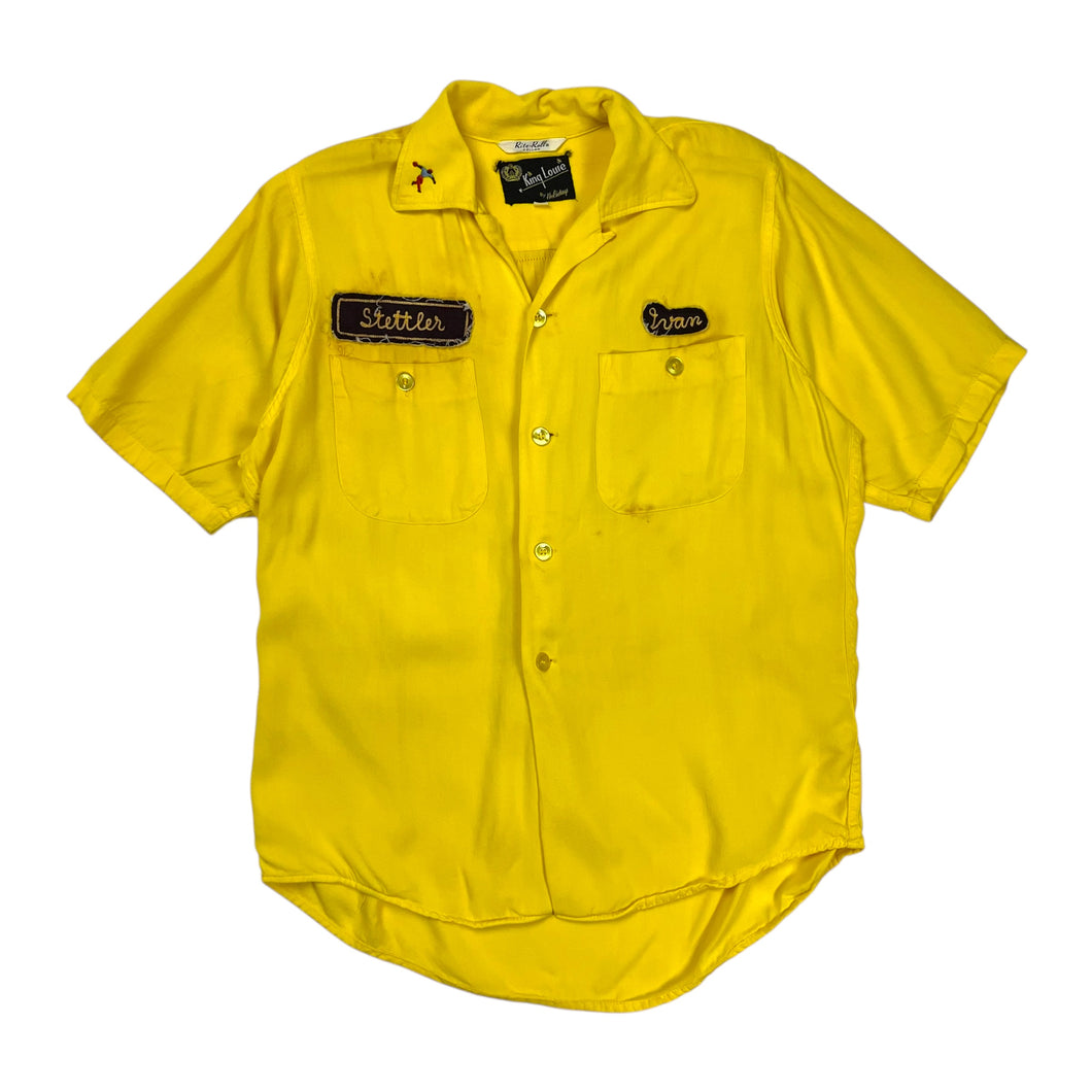 King Louie North Alta All Stars Loop Collar Bowling Shirt - Size M/L