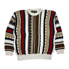 Load image into Gallery viewer, Heavyweight 3D Knit Striped Sweater - Size L
