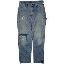 Load image into Gallery viewer, Dickies Work Repaired Denim Jeans - Size 32&quot;
