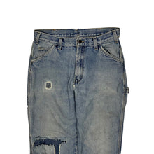 Load image into Gallery viewer, Dickies Work Repaired Denim Jeans - Size 32&quot;
